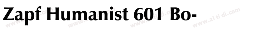 Zapf Humanist 601 Bo字体转换